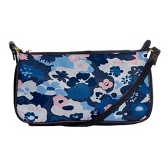 Fabric Wildflower Bluebird Shoulder Clutch Bags