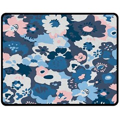 Fabric Wildflower Bluebird Fleece Blanket (Medium) 