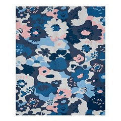 Fabric Wildflower Bluebird Shower Curtain 60  x 72  (Medium) 