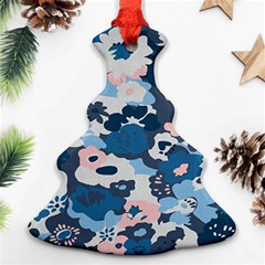 Fabric Wildflower Bluebird Ornament (Christmas Tree) 