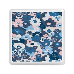 Fabric Wildflower Bluebird Memory Card Reader (Square) 