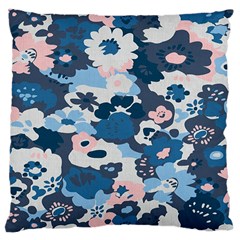 Fabric Wildflower Bluebird Large Cushion Case (One Side)