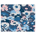 Fabric Wildflower Bluebird Double Sided Flano Blanket (Medium)  60 x50  Blanket Front