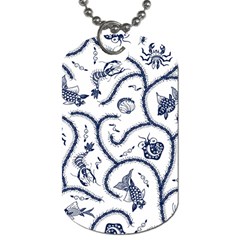 Fish Pattern Dog Tag (one Side) by Simbadda