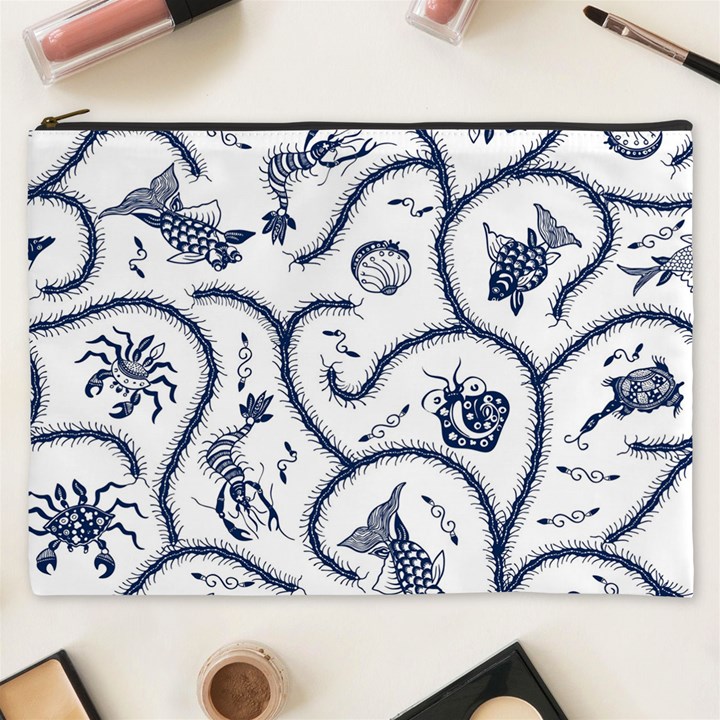 Fish Pattern Cosmetic Bag (XXXL) 