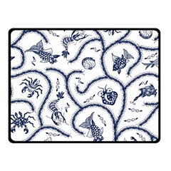 Fish Pattern Double Sided Fleece Blanket (small)  by Simbadda