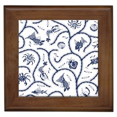 Fish Pattern Framed Tiles