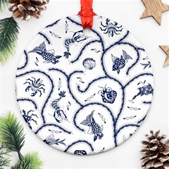 Fish Pattern Ornament (round) by Simbadda