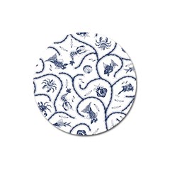 Fish Pattern Magnet 3  (round)