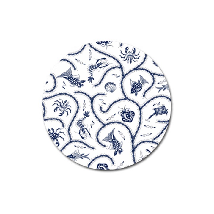 Fish Pattern Magnet 3  (Round)