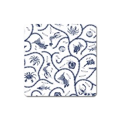 Fish Pattern Square Magnet