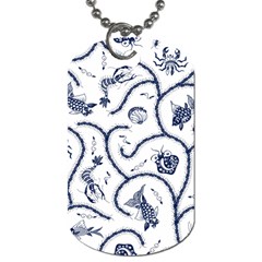 Fish Pattern Dog Tag (two Sides) by Simbadda