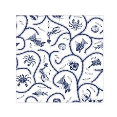 Fish Pattern Small Satin Scarf (square)