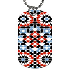 Morrocan Fez Pattern Arabic Geometrical Dog Tag (two Sides)