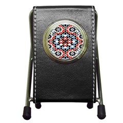 Morrocan Fez Pattern Arabic Geometrical Pen Holder Desk Clocks