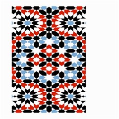 Morrocan Fez Pattern Arabic Geometrical Small Garden Flag (two Sides) by Simbadda