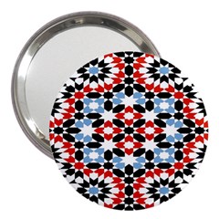 Morrocan Fez Pattern Arabic Geometrical 3  Handbag Mirrors