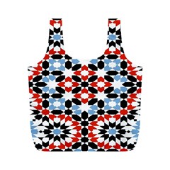 Morrocan Fez Pattern Arabic Geometrical Full Print Recycle Bags (m) 