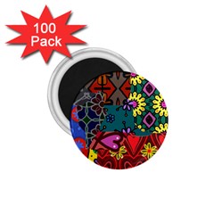 Patchwork Collage 1 75  Magnets (100 Pack) 