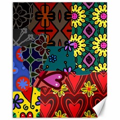 Patchwork Collage Canvas 16  X 20   by Simbadda