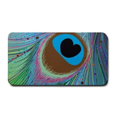 Peacock Feather Lines Background Medium Bar Mats by Simbadda