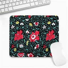 Vintage Floral Wallpaper Background Large Mousepads by Simbadda