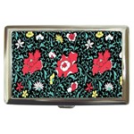 Vintage Floral Wallpaper Background Cigarette Money Cases Front