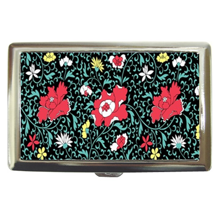 Vintage Floral Wallpaper Background Cigarette Money Cases