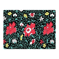 Vintage Floral Wallpaper Background Double Sided Flano Blanket (mini) 