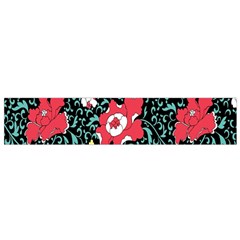 Vintage Floral Wallpaper Background Flano Scarf (small)