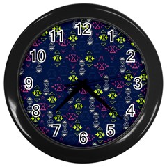 Vintage Unique Pattern Wall Clocks (black) by Simbadda