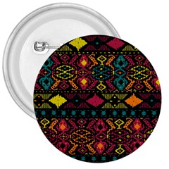 Traditional Art Ethnic Pattern 3  Buttons