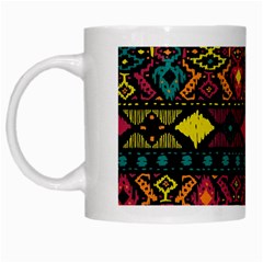 Traditional Art Ethnic Pattern White Mugs