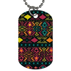 Traditional Art Ethnic Pattern Dog Tag (one Side)