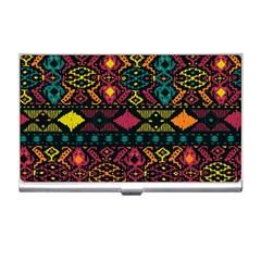 Traditional Art Ethnic Pattern Business Card Holders by Simbadda