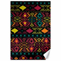 Traditional Art Ethnic Pattern Canvas 12  X 18  