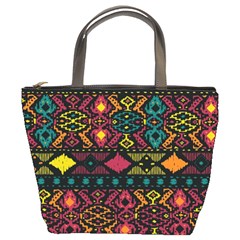 Traditional Art Ethnic Pattern Bucket Bags by Simbadda