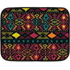 Traditional Art Ethnic Pattern Double Sided Fleece Blanket (mini)  by Simbadda