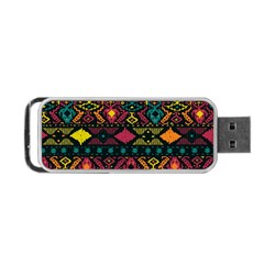 Traditional Art Ethnic Pattern Portable Usb Flash (one Side) by Simbadda