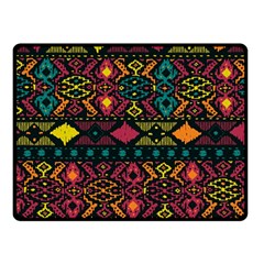 Traditional Art Ethnic Pattern Double Sided Fleece Blanket (small)  by Simbadda