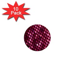 Red Circular Pattern Background 1  Mini Magnet (10 Pack)  by Simbadda