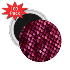 Red Circular Pattern Background 2 25  Magnets (100 Pack)  by Simbadda