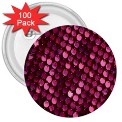 Red Circular Pattern Background 3  Buttons (100 Pack)  by Simbadda