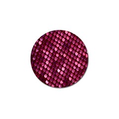 Red Circular Pattern Background Golf Ball Marker (10 Pack) by Simbadda