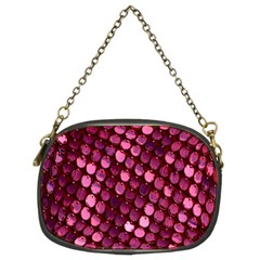 Red Circular Pattern Background Chain Purses (two Sides)  by Simbadda