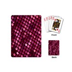 Red Circular Pattern Background Playing Cards (Mini)  Back