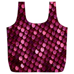 Red Circular Pattern Background Full Print Recycle Bags (l)  by Simbadda