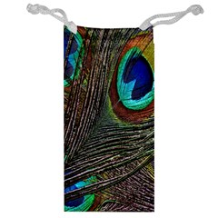 Peacock Feathers Jewelry Bag