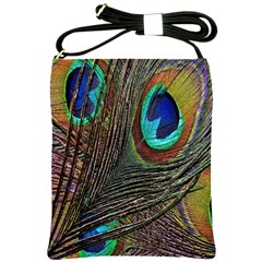 Peacock Feathers Shoulder Sling Bags