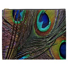 Peacock Feathers Cosmetic Bag (XXXL) 